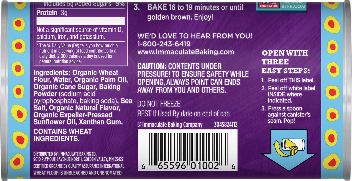 slide 8 of 13, Immaculate Baking Organic Flaky Biscuits, Refrigerated Dough, 8 Biscuits, 16 oz., 8 ct