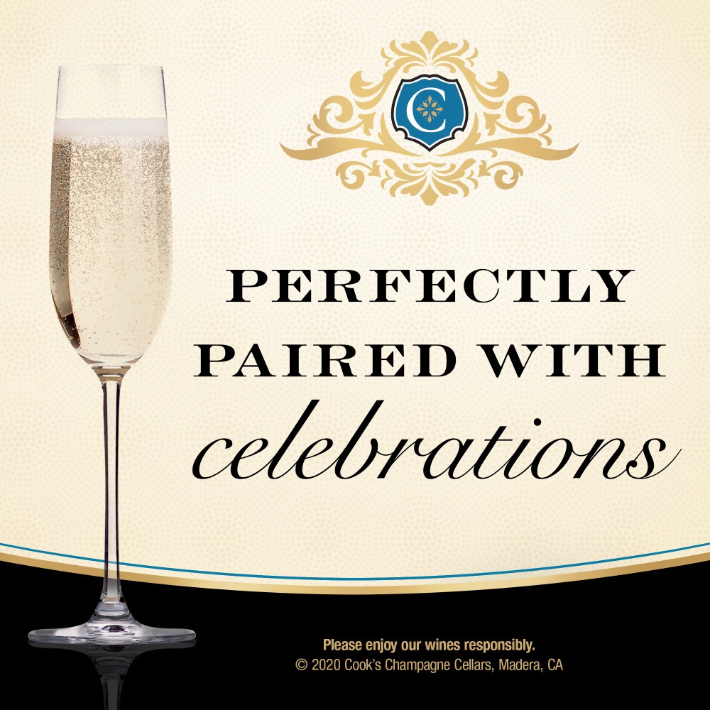 slide 3 of 7, Cook's California Champagne Moscato White Sparkling Wine, 750 ml