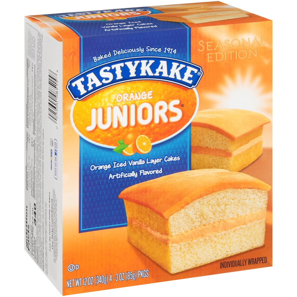 slide 2 of 8, Tastykake Cakes, Orange, Juniors, 12 oz
