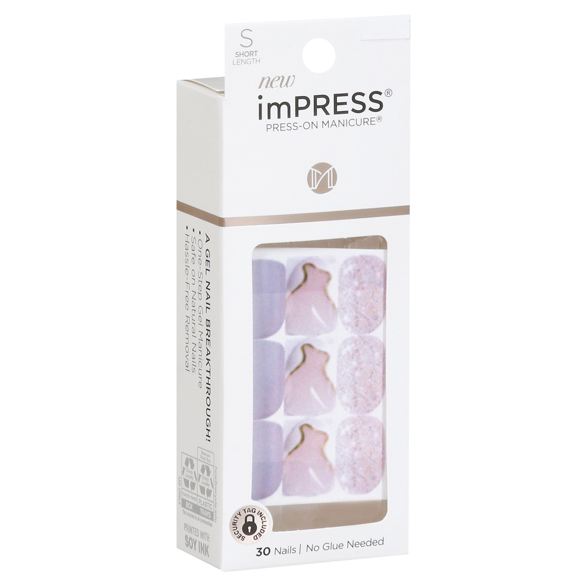 slide 2 of 10, imPRESS Press-On Manicure Astound Nails Short Length 1 kit, 1 ct