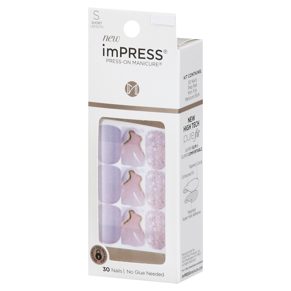 slide 3 of 10, imPRESS Press-On Manicure Astound Nails Short Length 1 kit, 1 ct