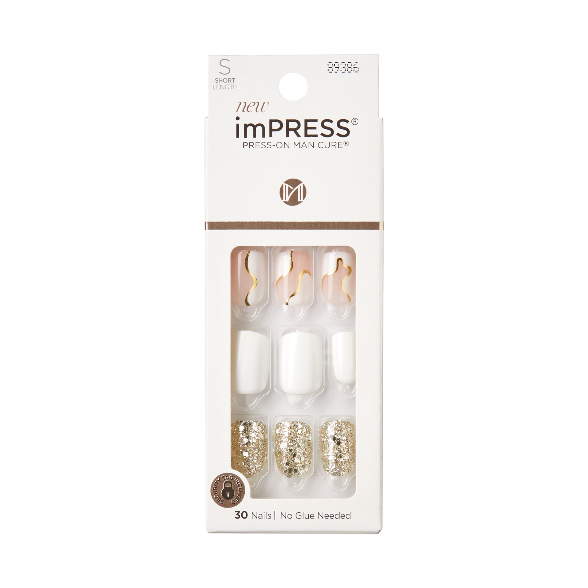 slide 1 of 10, imPRESS Press-On Manicure Astound Nails Short Length 1 kit, 1 ct