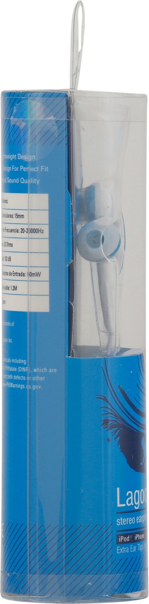 slide 9 of 9, Audiology Lagoon Stereo Earphones 1 ea, 1 ct