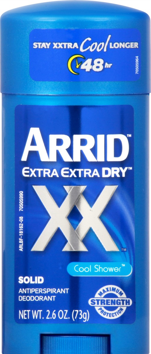 slide 2 of 9, Arrid XX Extra Extra Dry Solid Antiperspirant Deodorant, Cool Shower, 2.6 oz., 2.6 oz