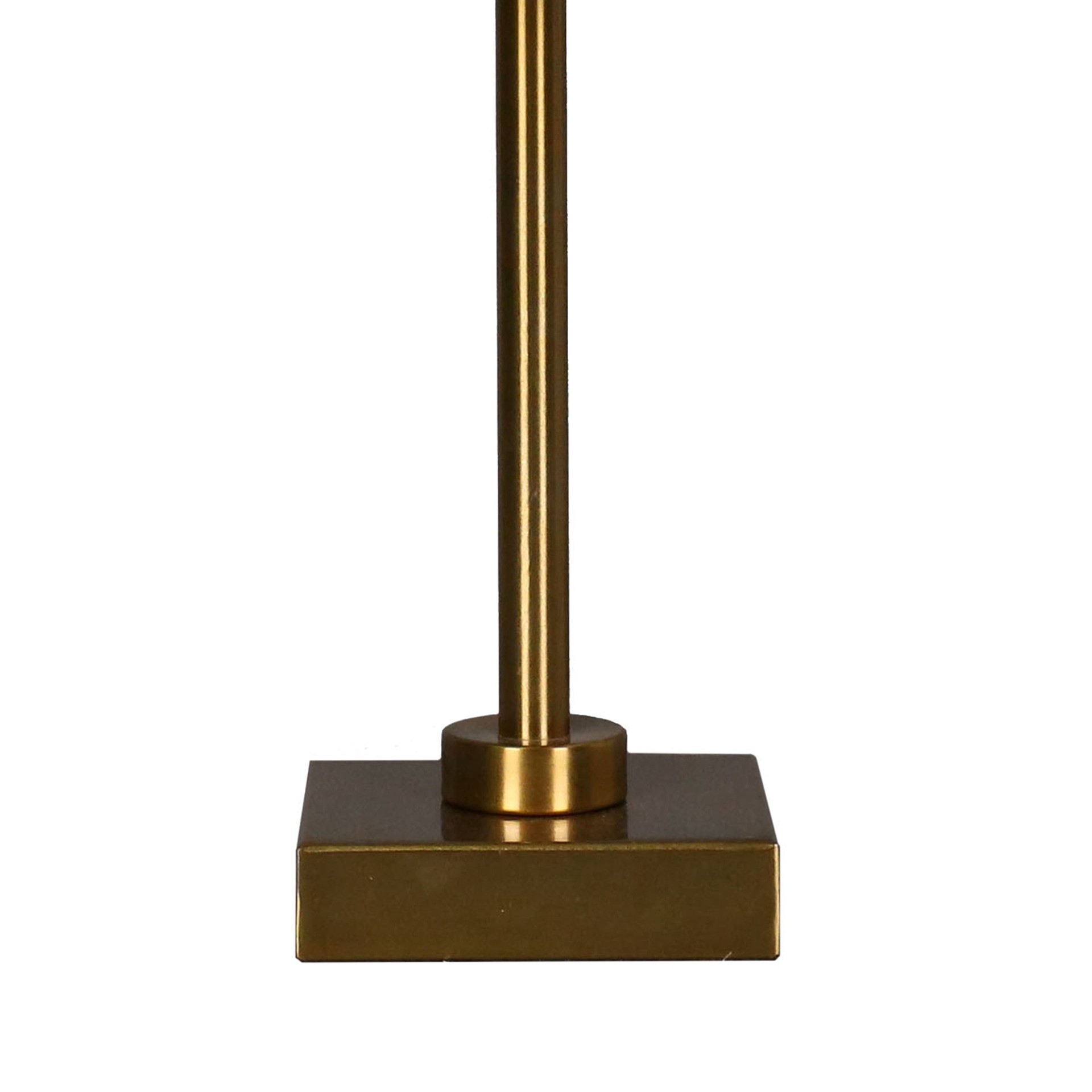 slide 2 of 4, 15.5" Metal Table Lamp With Natural Fabric Shade By Ashland, 15.5 in