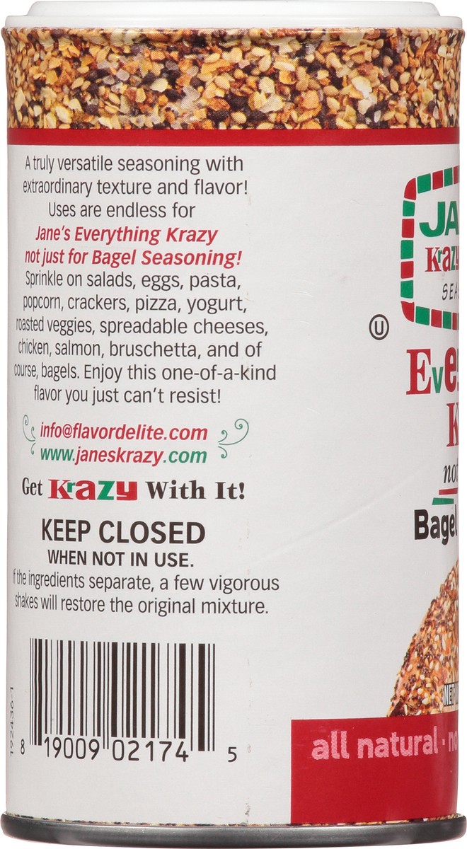 slide 11 of 12, Jane's Krazy Mixed-Up Seasonings Bagel Seasoning 2.75 oz, 2.75 oz