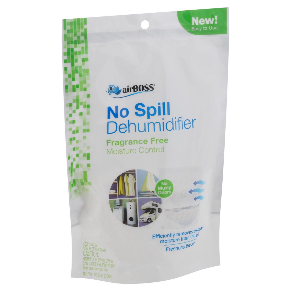 slide 3 of 10, Airboss No Spill Fragrance Free Dehumidifier, 10.6 oz