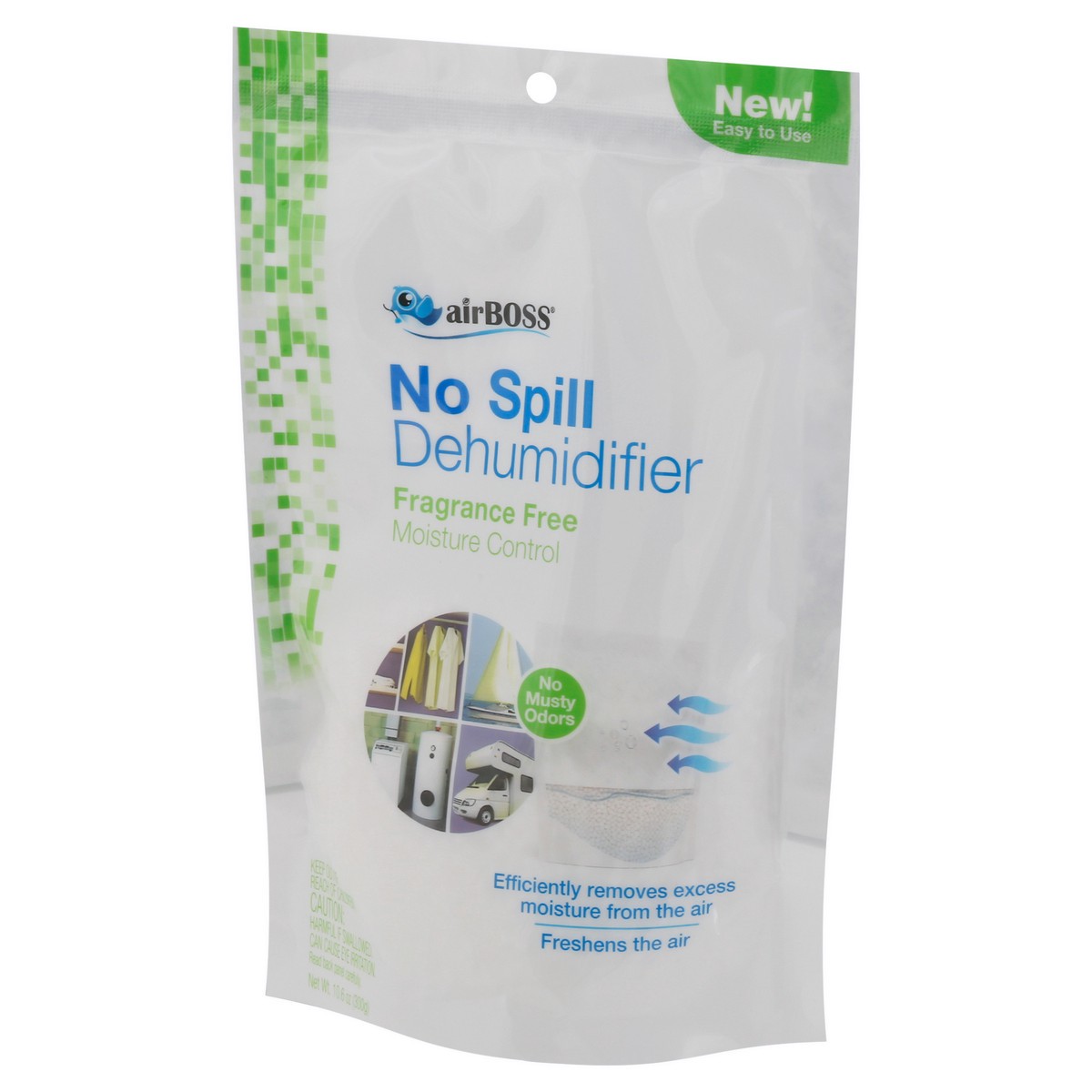 slide 5 of 10, Airboss No Spill Fragrance Free Dehumidifier, 10.6 oz