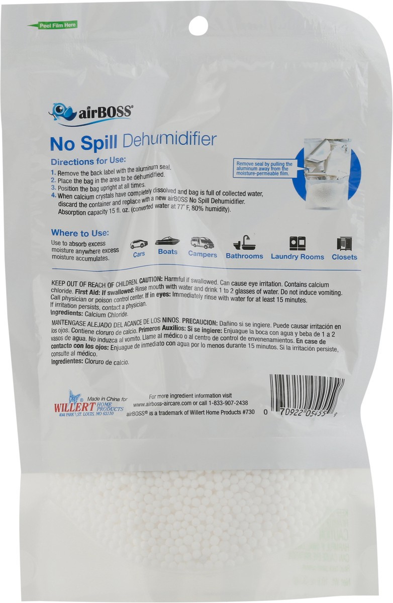 slide 9 of 10, Airboss No Spill Fragrance Free Dehumidifier, 10.6 oz