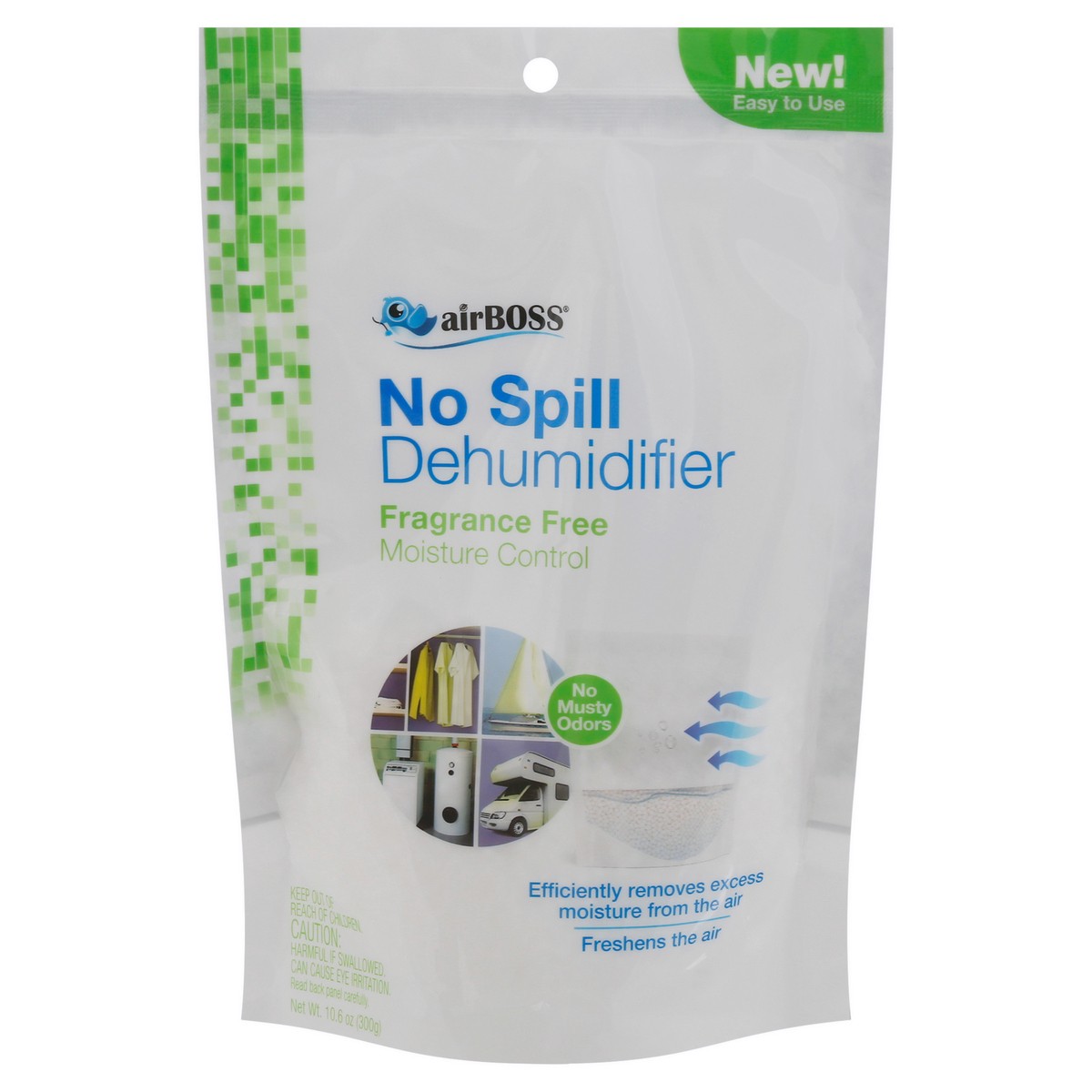 slide 6 of 10, Airboss No Spill Fragrance Free Dehumidifier, 10.6 oz