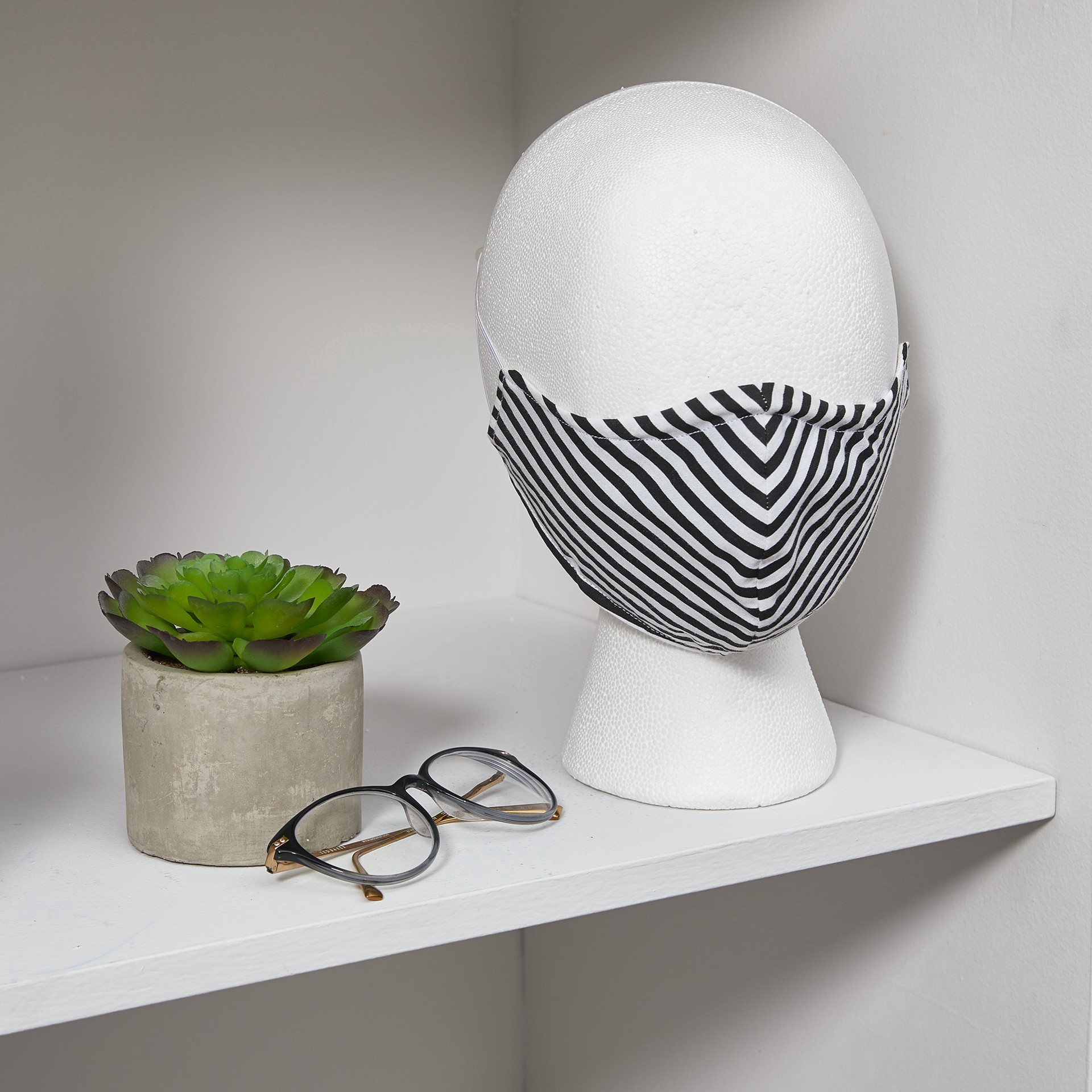 slide 9 of 10, Floracraft Smoothfōm White Foam Faceless Head, 5.8 in x 6.8 in x 9.8 in