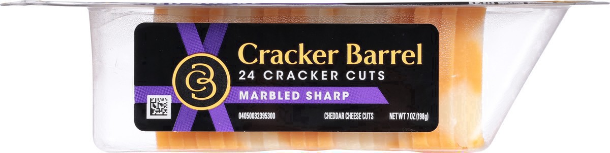 slide 24 of 41, Cracker Barrel Cracker Cuts Marbled Sharp Cheddar, 24 ct