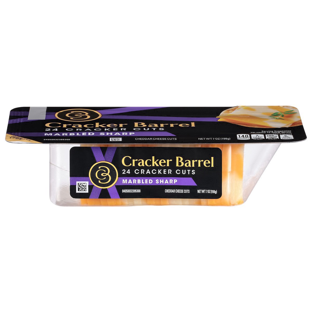 slide 33 of 41, Cracker Barrel Cracker Cuts Marbled Sharp Cheddar, 24 ct