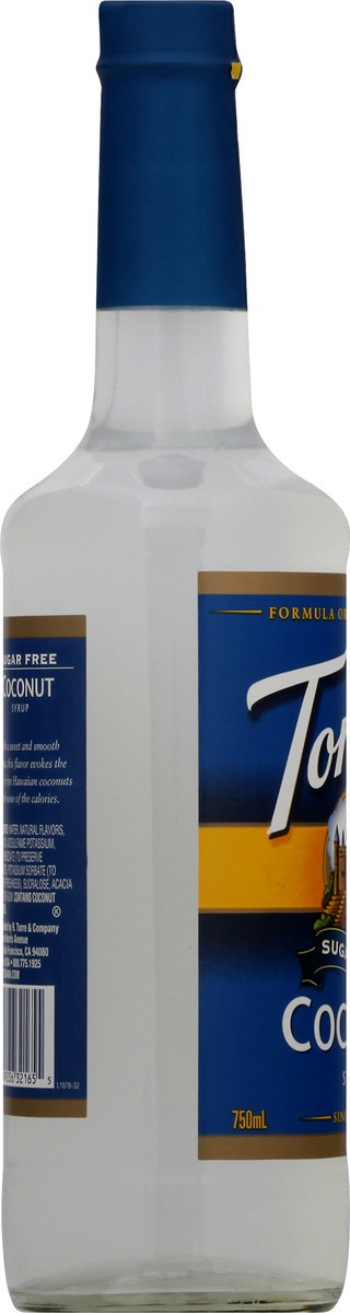 slide 3 of 9, Torani Sugar Free Coconut Syrup 25.4 fl oz, 25.4 fl oz
