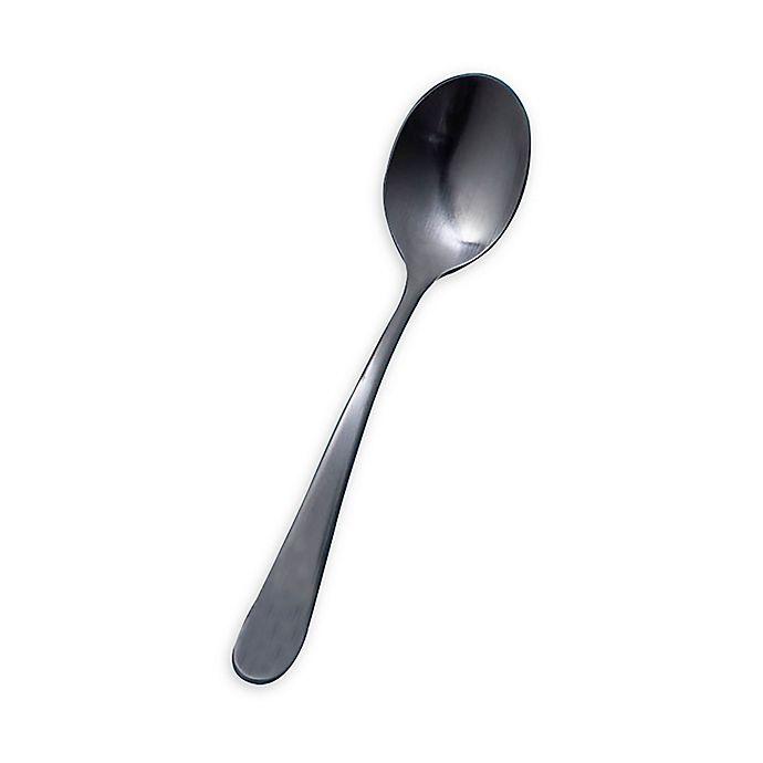 slide 1 of 1, Gourmet Settings Windermere Brushed Espresso Spoons, 4 ct