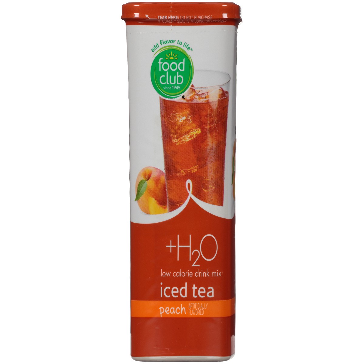slide 7 of 9, Food Club Low Calorie Peach Iced Tea Drink Mix 6 ea, 1.5 oz