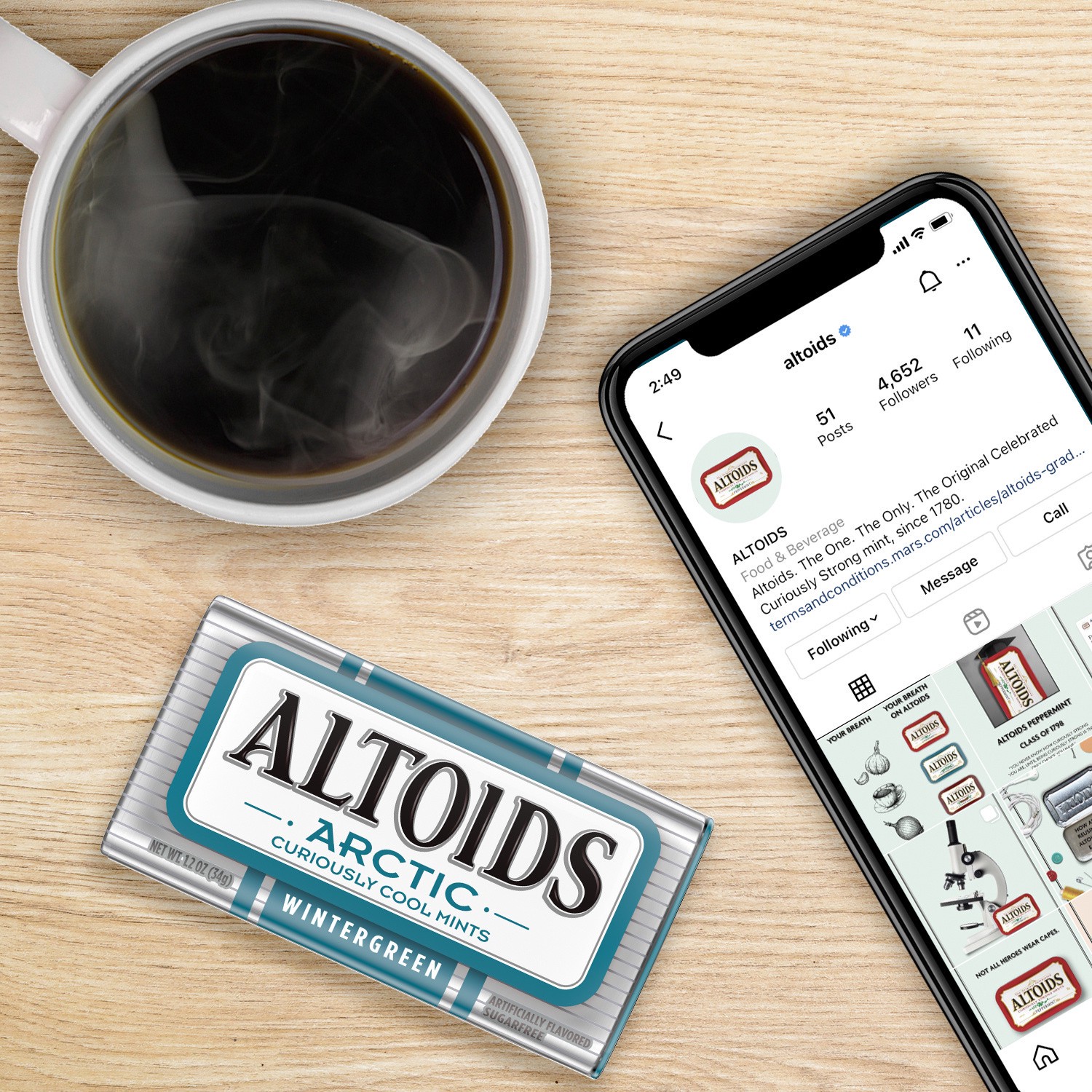 slide 7 of 8, ALTOIDS Wintergreen Sugar Free Breath Mints Single Pack, 1.2 ounce, 1.2 oz