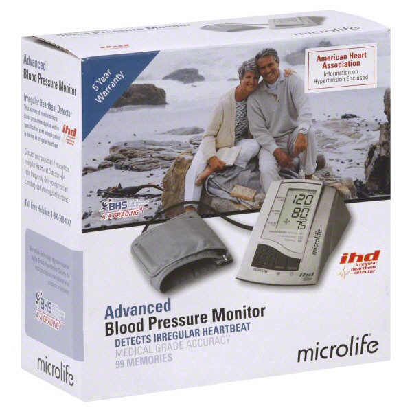 slide 1 of 1, microlife Advanced Upper Arm Blood Pressure Monitor, 1 ct