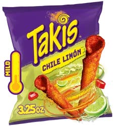 Takis Chile Limon Tortilla Chips 3.25 oz