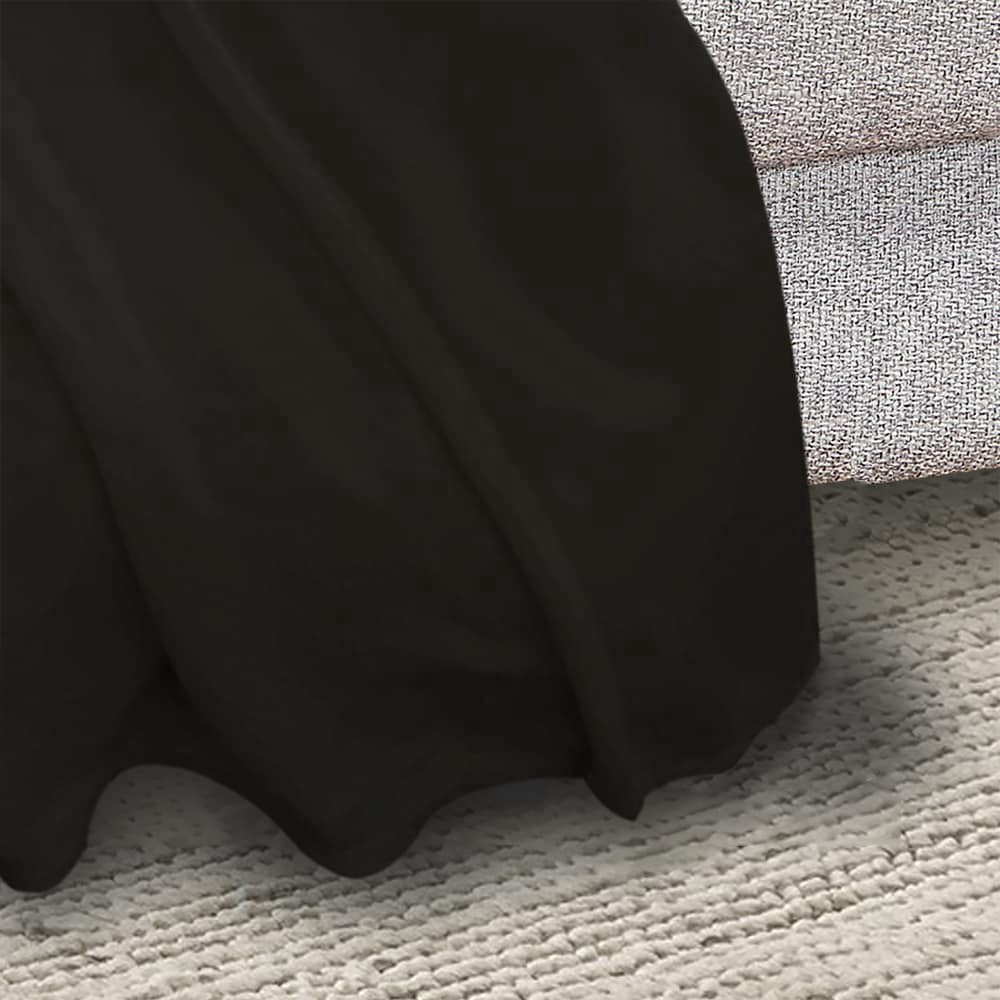 slide 4 of 4, Everyday Living Microplush Throw - Black, 50 in x 60 in