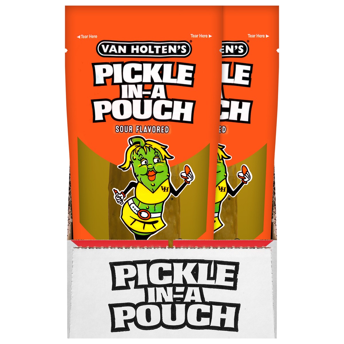slide 1 of 12, Van Holten's Sour Sis Sour Flavored Pickle in-a Pouch - 12 ct, 12 ct