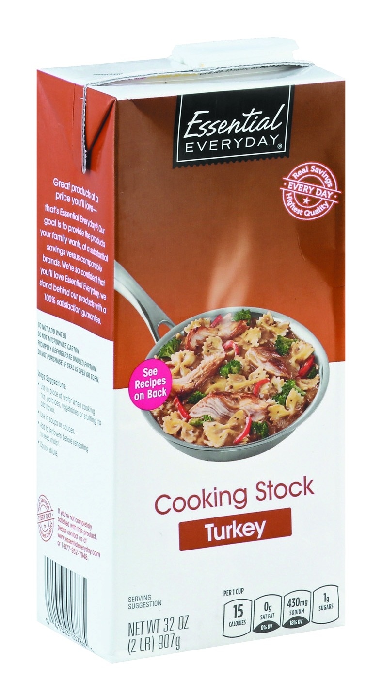 slide 1 of 1, Essential Everyday Stock Turkey, 32 oz