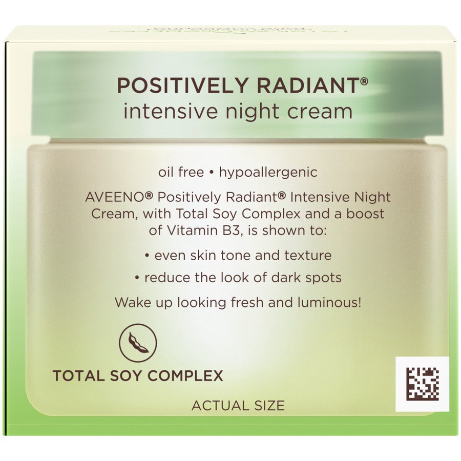 slide 6 of 6, Aveeno Active Naturals Positively Radiant Night Cream Intensive with Vitamin B3 - 1.7 Oz, 1.7 oz