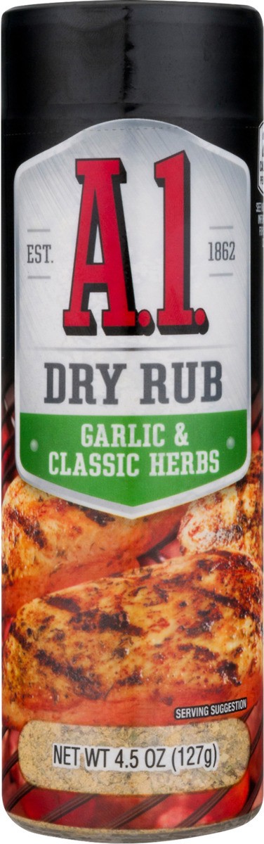slide 6 of 6, A.1. Garlic & Classic Herbs Dry Rub Shaker, 4.5 oz