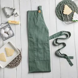 Hy-Vee Seasons Stonewash Apron In Dusk Green