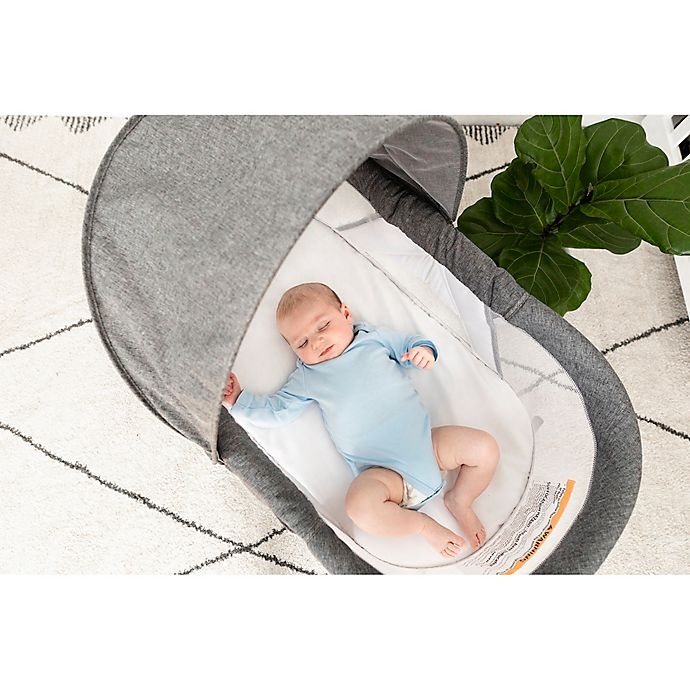 Baby Delight Go With MeSlumber Folding Travel Charcoal Tweed
