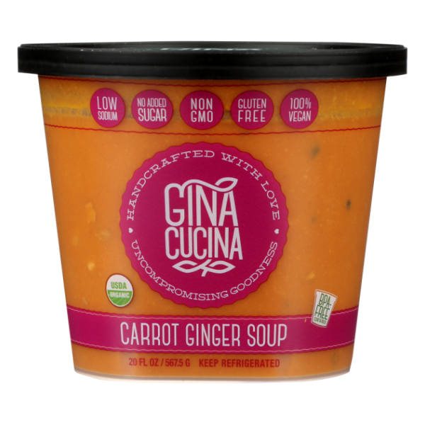 slide 1 of 1, Gina Cucina Soup Carrot Ginger, 20 oz