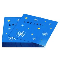 American Greetings Napkin 20 Count - Cheers On Blue
