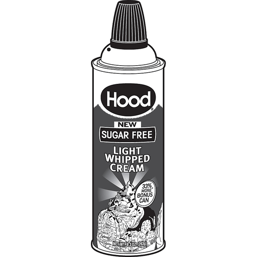 slide 3 of 4, Hood Sugar Free Light Whipped Cream Aerosol Can, 9.3 oz