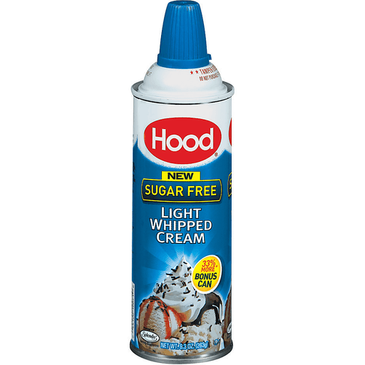 slide 1 of 4, Hood Sugar Free Light Whipped Cream Aerosol Can, 9.3 oz