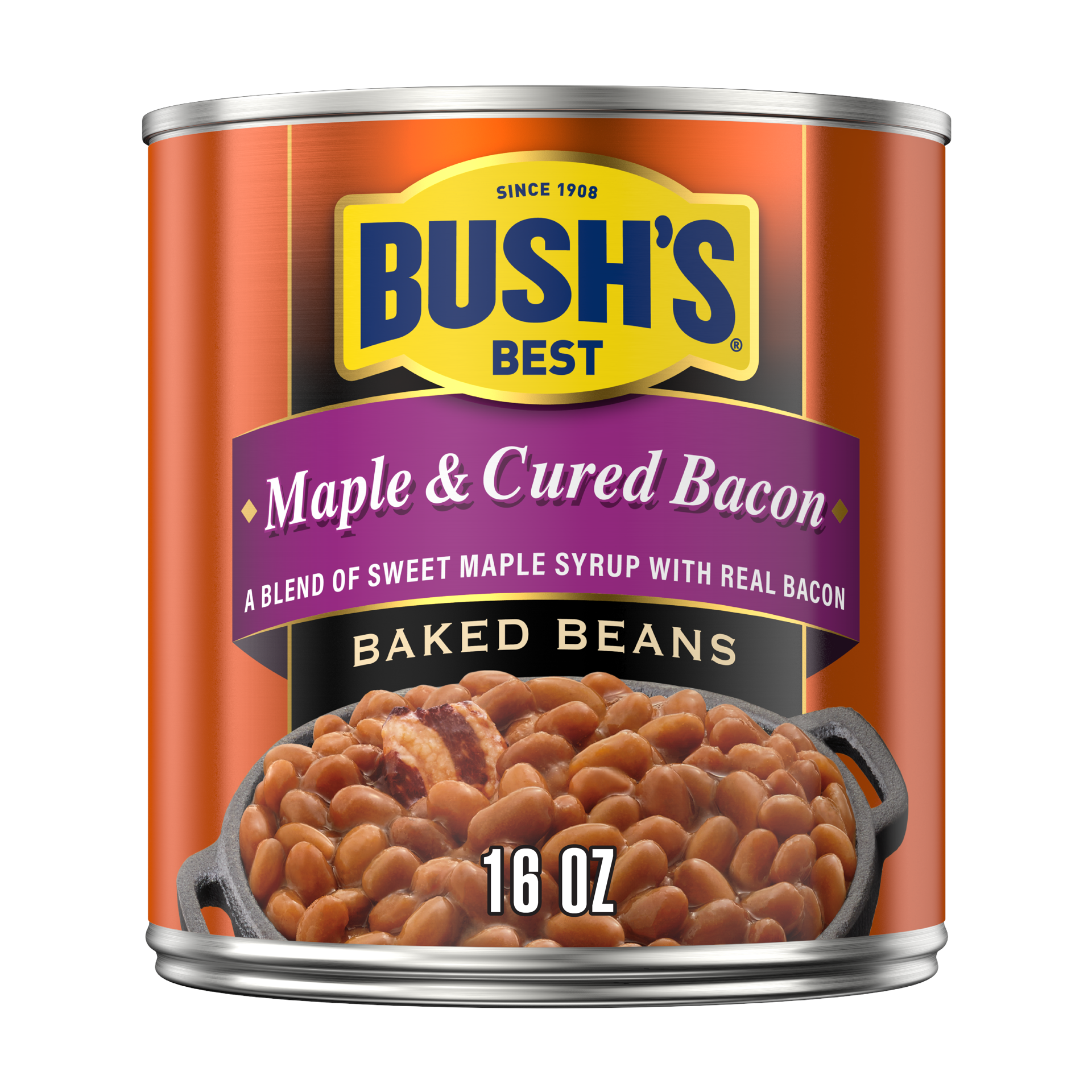 slide 1 of 5, Bush's Best Bush's Maple & Cured Bacon Baked Beans 16 oz, 16 oz