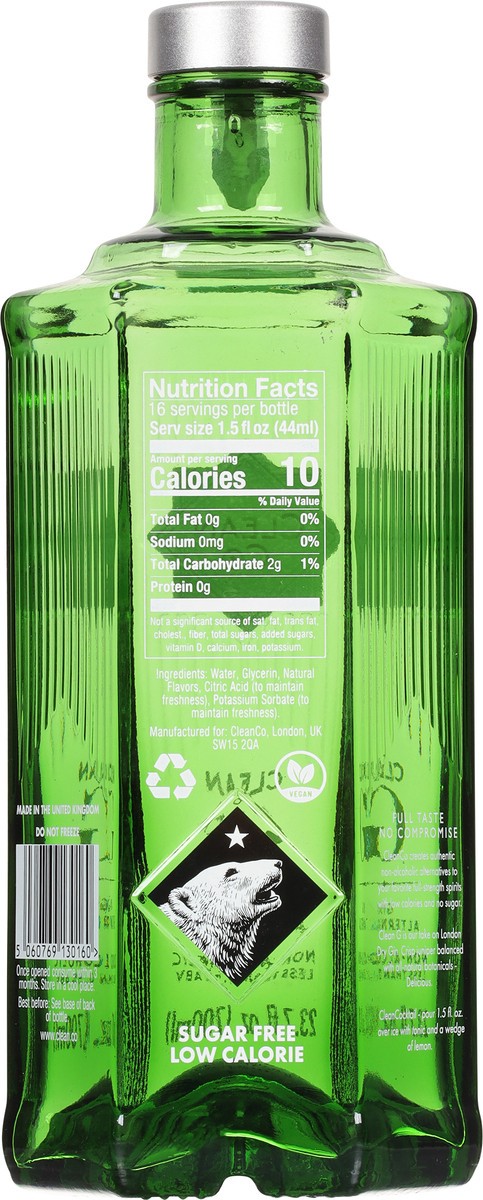 slide 10 of 11, CleanCo Non-Alcoholic, Gin Alternative, 23.7 fl oz
