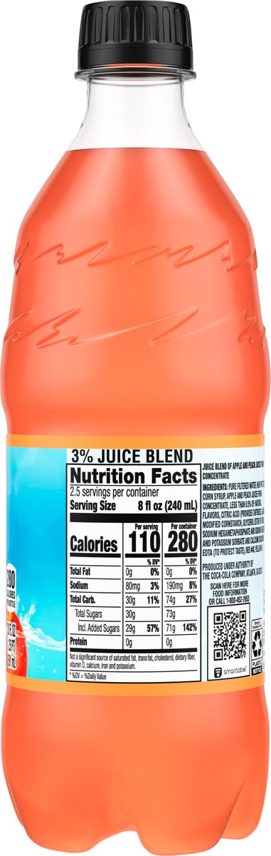 slide 4 of 7, Minute Maid Peach Bottle, 20 fl oz, 20 fl oz