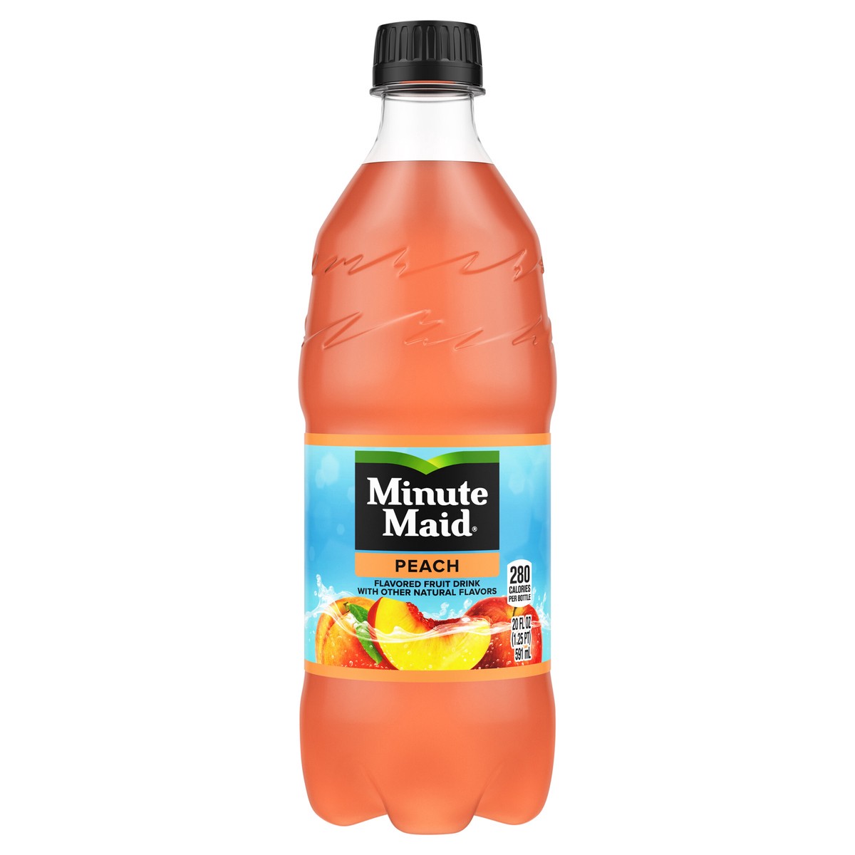 slide 1 of 7, Minute Maid Peach Bottle, 20 fl oz, 20 fl oz