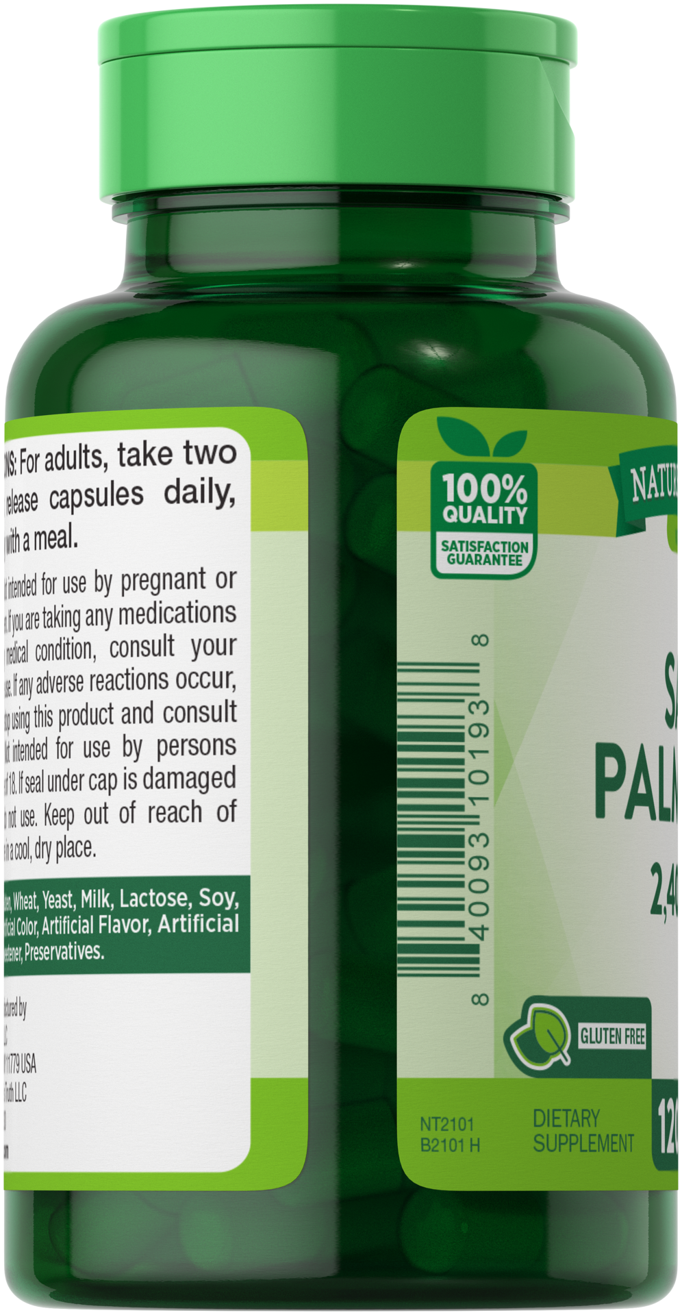 slide 4 of 4, Nature's Truth Saw Palmetto 2,400 mg, 120 ct