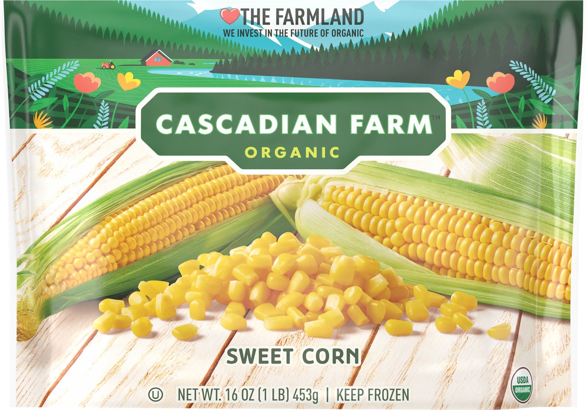 slide 9 of 13, Cascadian Farm Organic Sweet Corn, Frozen Vegetables, 16 oz., 16 oz