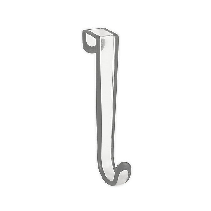 slide 1 of 1, Spectrum Cora Over the Door Single Hook - Grey/Clear, 1 ct