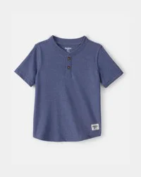 Oshkosh Toddler Boy Short-Sleeve Henley T-Shirt - Navy 5T