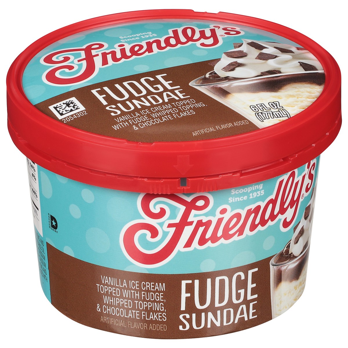 slide 2 of 9, Friendly's Original Fudge Single Serve Sundae, 6 fl oz