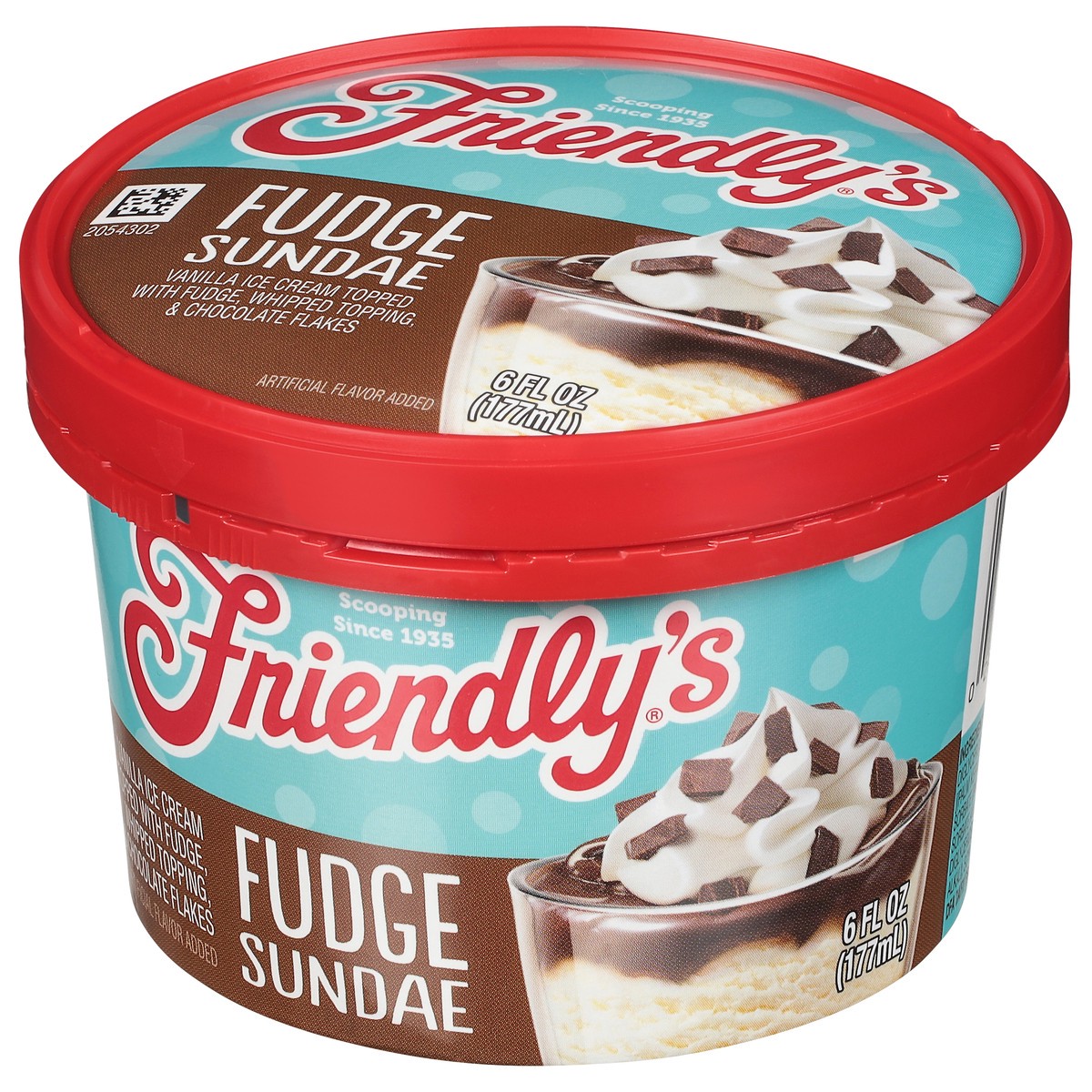 slide 3 of 9, Friendly's Original Fudge Single Serve Sundae, 6 fl oz