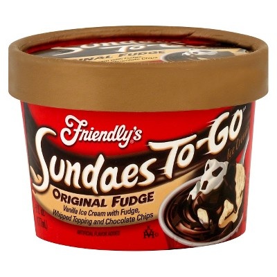 slide 1 of 1, Friendly's Original Fudge Sundae, 6 fl oz