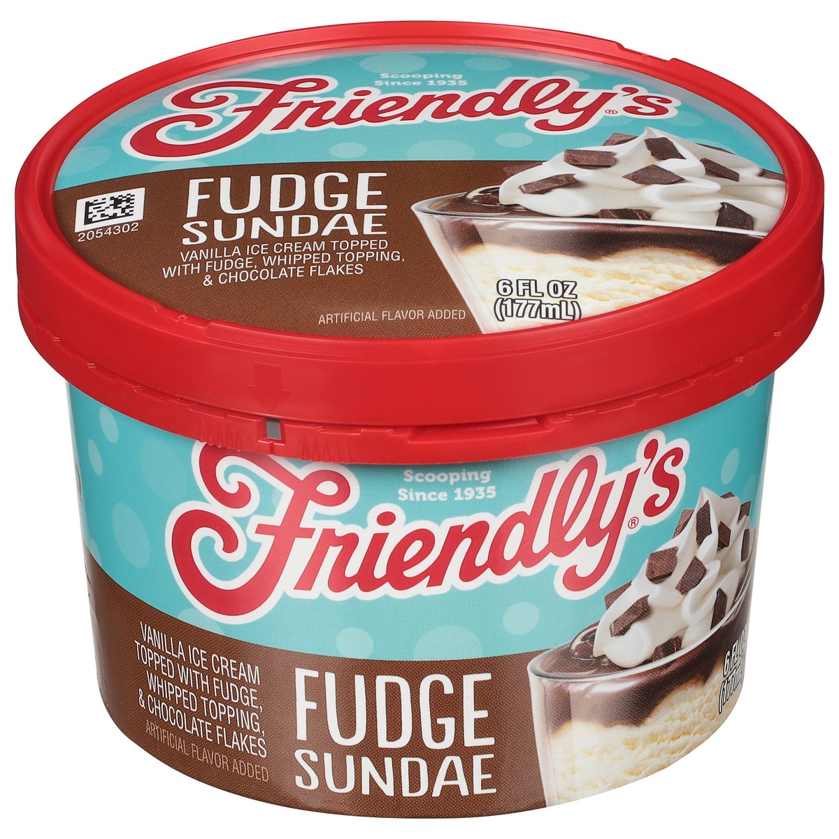 slide 1 of 9, Friendly's Original Fudge Single Serve Sundae, 6 fl oz