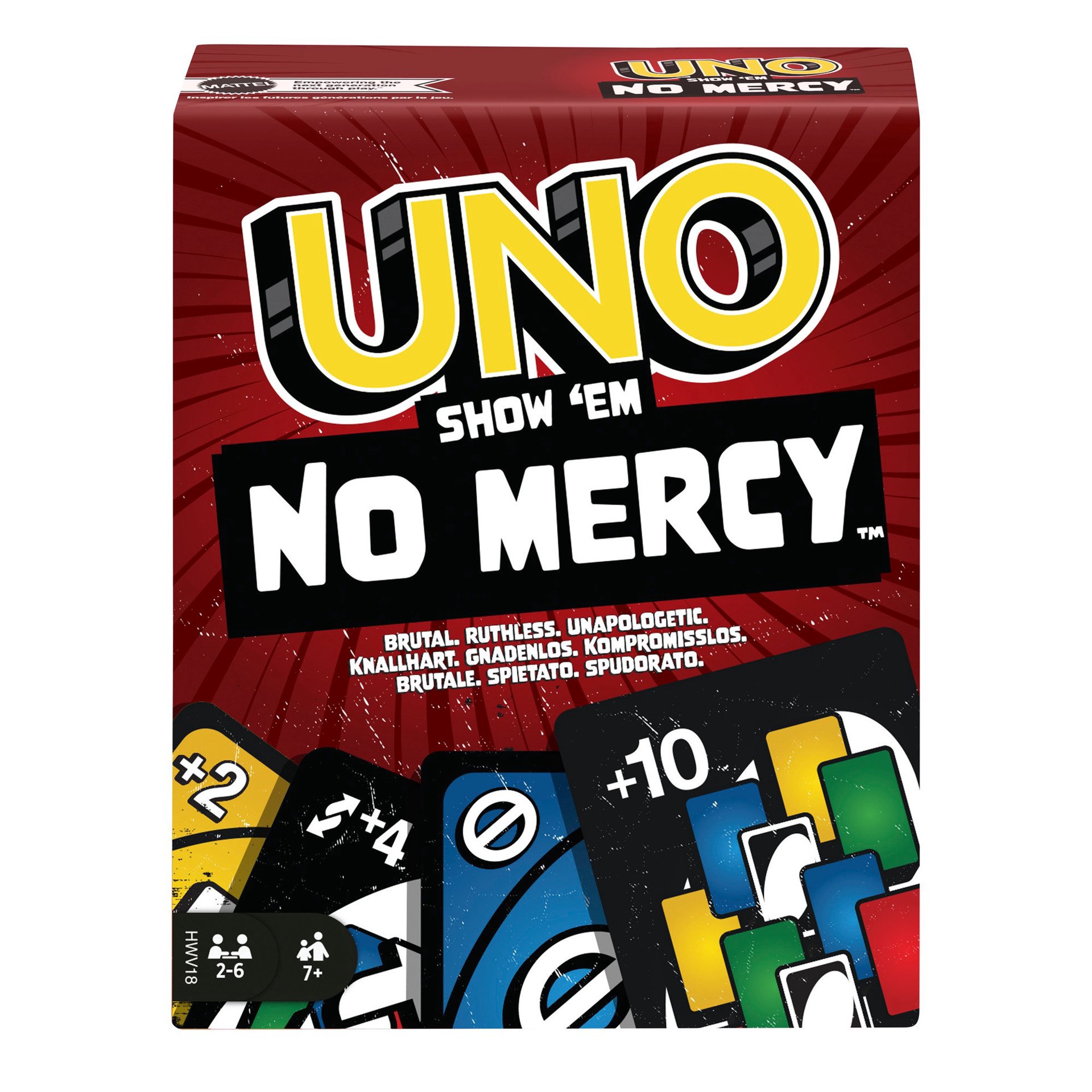 slide 1 of 1, Mattel No Mercy UNO Card Game 1 ea, 1 ct