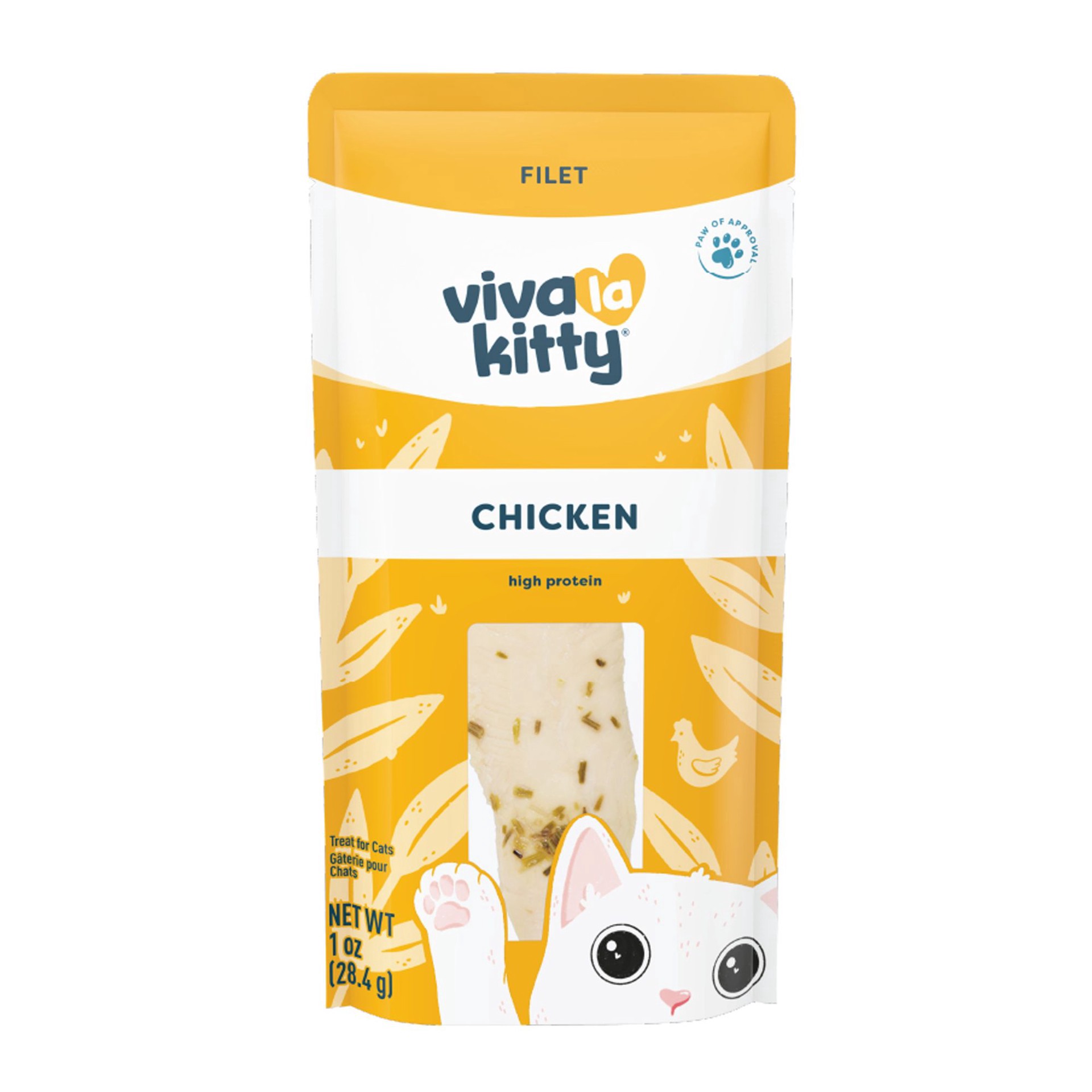 slide 1 of 1, Viva La Kitty® Chicken Filet 1 Ct 1 Oz, 1 ct