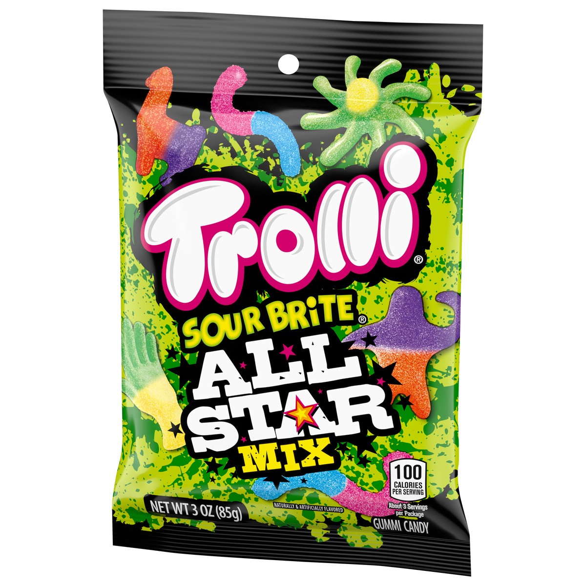 slide 8 of 14, Trolli Sour Brite All Star Mix Gummi Candy 3 oz, 3 oz