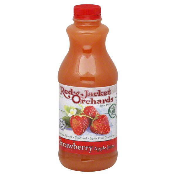 slide 1 of 1, Red Jacket Orchards Strawberry Apple Juice - 32 fl oz, 32 fl oz